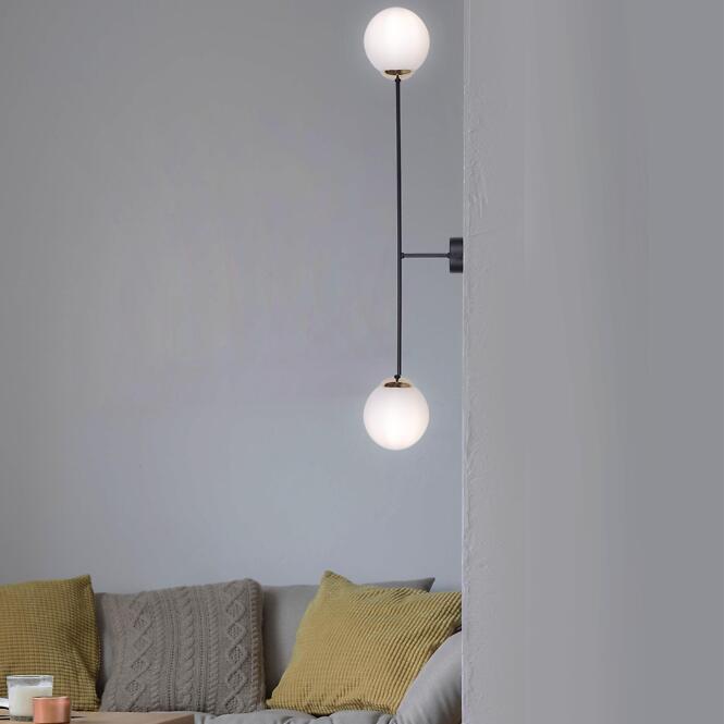 Nástenné svietidlo Isla Čierna/Patina K-4917 LW2