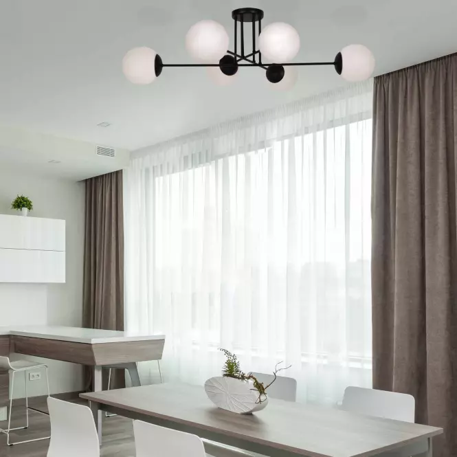 Luster Savoy Čierna/Biely/Kovové K-4925 LW6