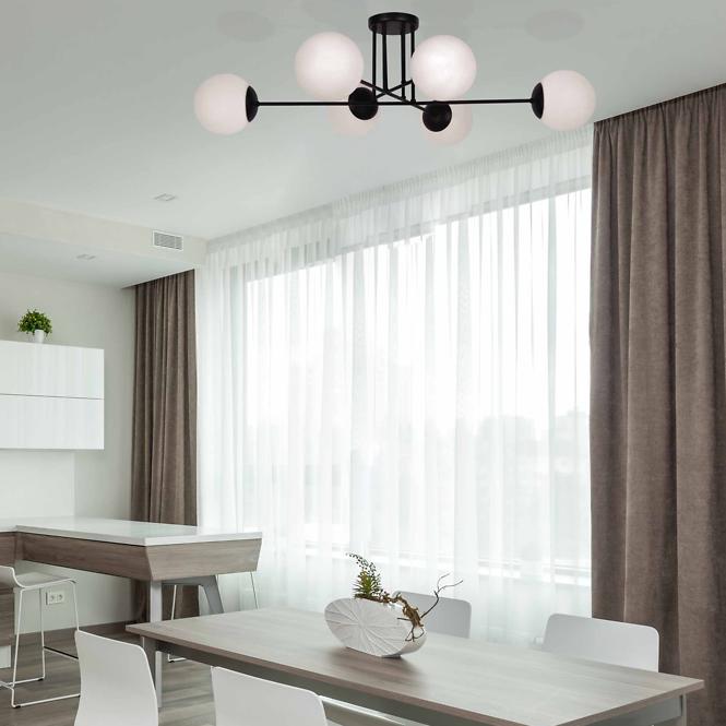 Luster Savoy Čierna/Biely/Kovové K-4925 LW6,2