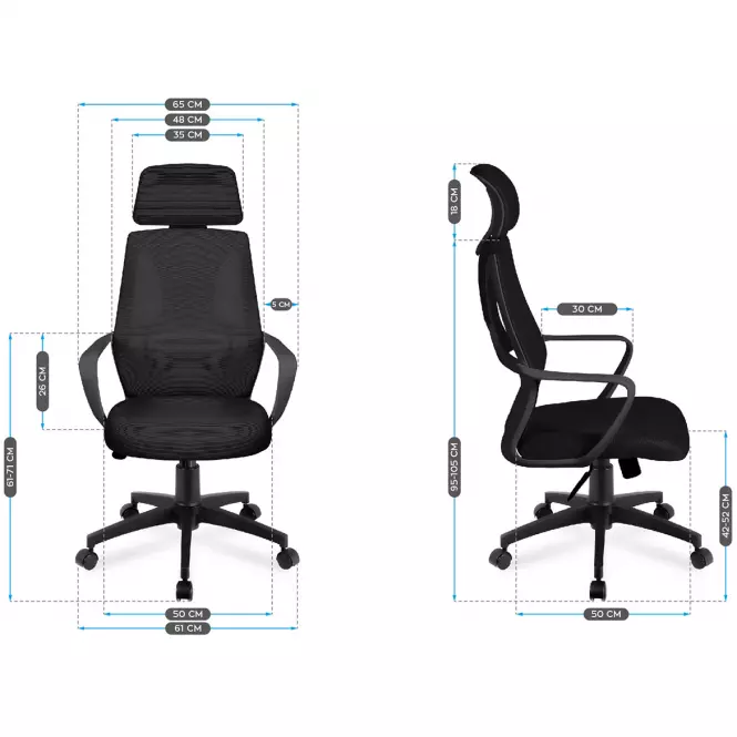 Kancelárske kreslo Mark Adler Manager 2.8 Black,2