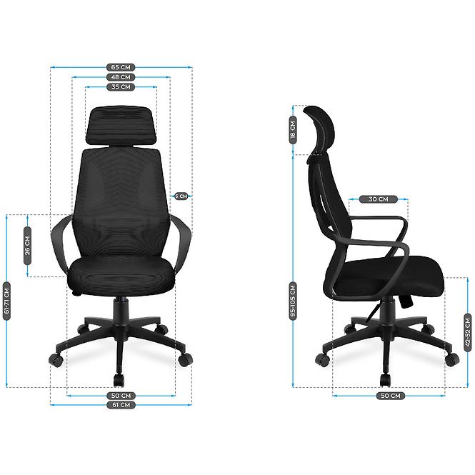 Kancelárske kreslo Mark Adler Manager 2.8 Black,2