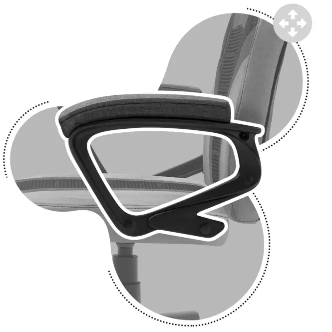 Otočné Kreslo Ranger 1.0 Grey Mesh
