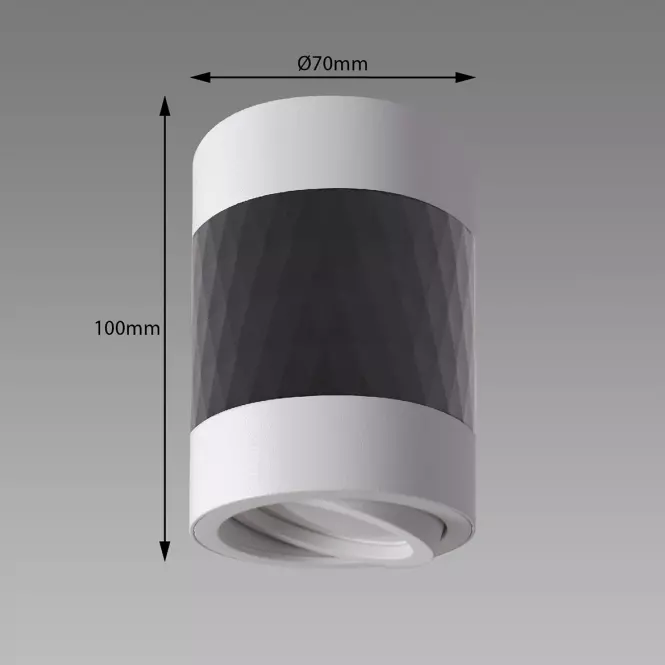 Nastenná lampa Piano DWL GU10 Black/White 04027 K1