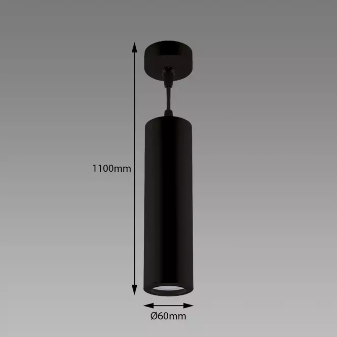 Lampa Wespa GU10 Black 03499 LW1,2