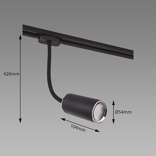 Nastenná lampa Megan Tra 42 GU10 Black 03815 K1