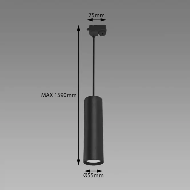 Nastenná lampa Daria Tra 30 GU10 Black 03951 K1