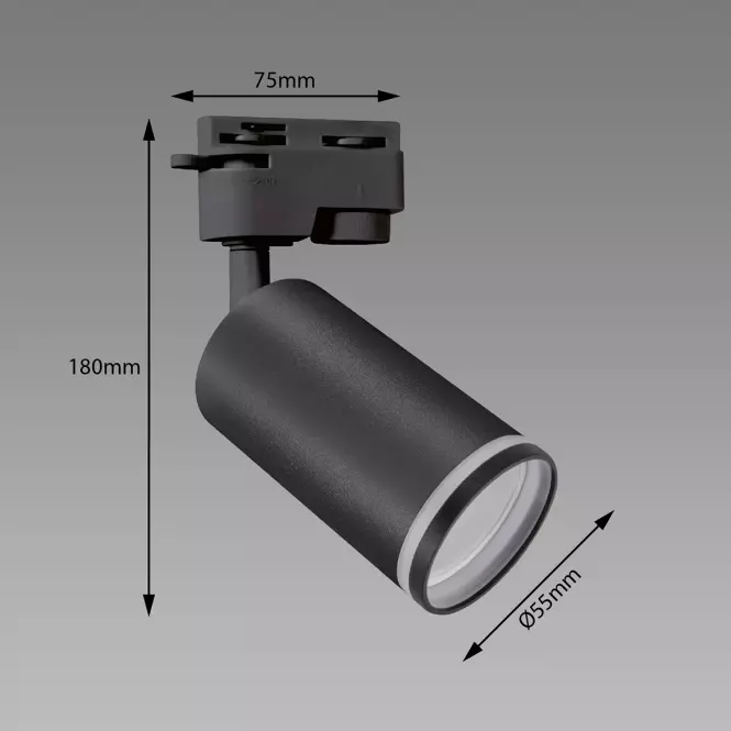 Nástenná lampa Zula Tra GU10 Black 03992 K1,2