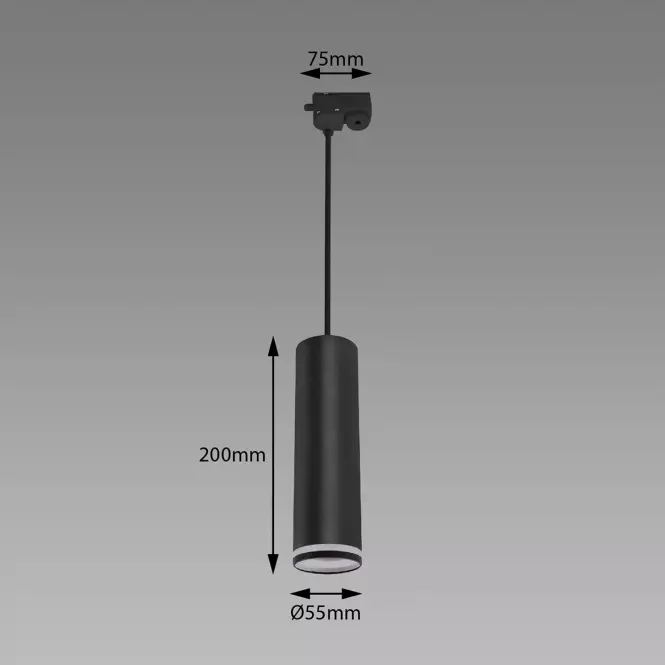Nastenná lampa Zula Tra 20 GU10 Black 03994 K1