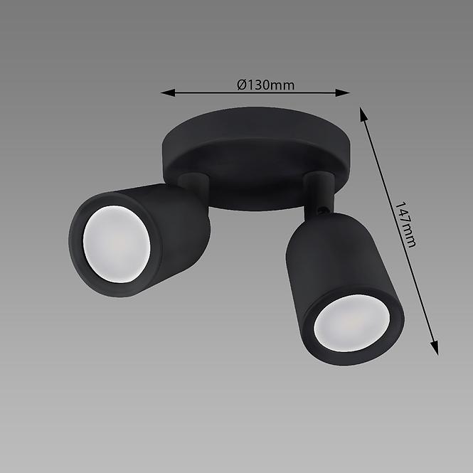 Lampa Bogna GU10 2C Black 03985 Ls2