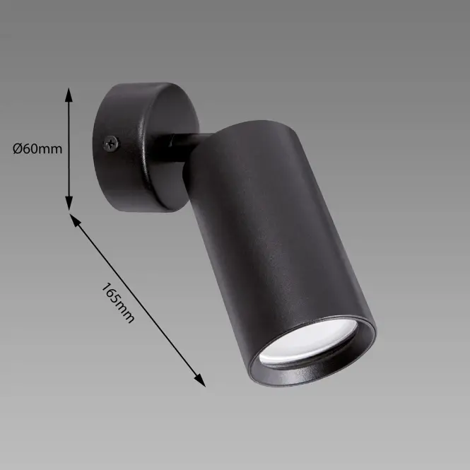 Nástenná lampa Daria SPT GU10 Black 03947 K1,2