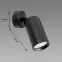 Nástenná lampa Daria SPT GU10 Black 03947 K1,2