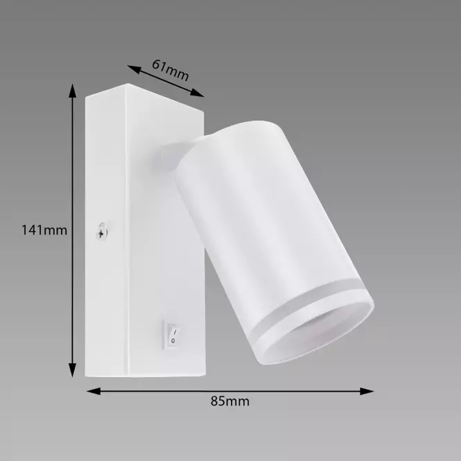Nastenná lampa Zula WLL GU10 White 03997 K1