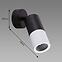 Nástenné svietidlo Piano SPT GU10 Black/White 03880 K1,3