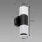 Nástenná lampa Piano WLL 2xGU10 Black/White 03882 K1,3