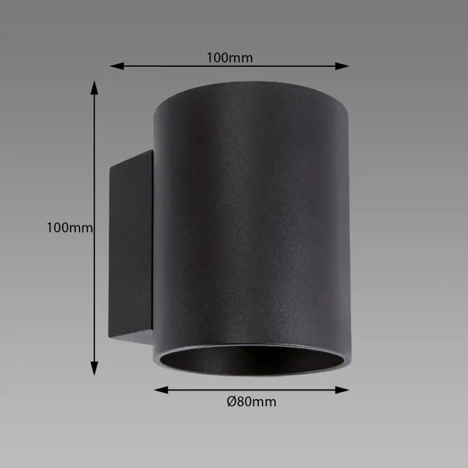 Nástenná lampa Sonia G9 Black 03959 K1,2