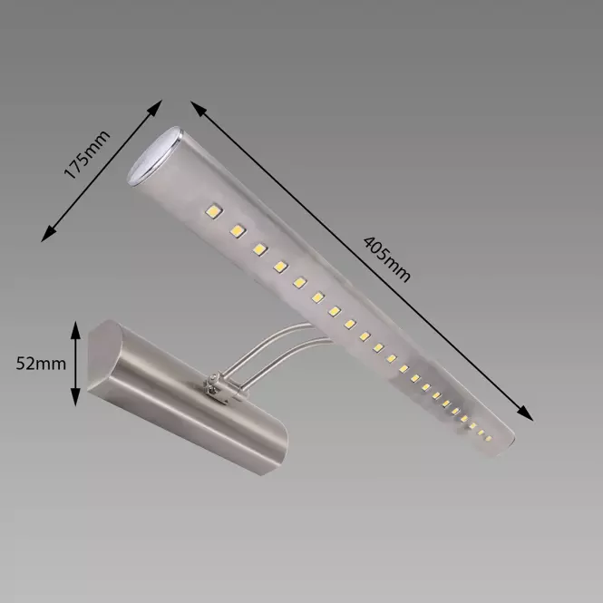 Nastenná lampa Brena LED 4W Mat Chrome NW 03068 K1