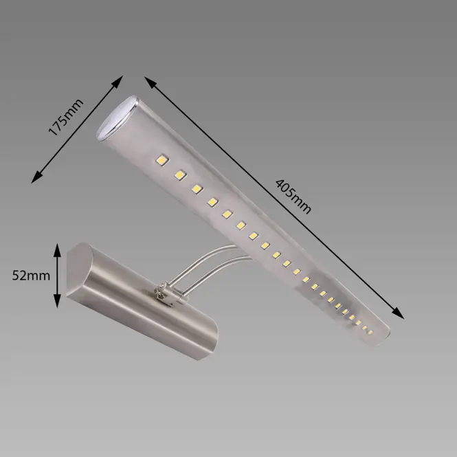 Nástenné svietidlo Brena LED 4 W mat chróm NW 03068 K1