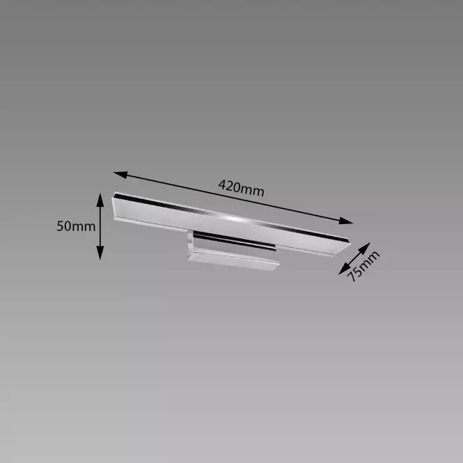 Nástenná lampa Brego LED 9W chróm NW 03972 K1