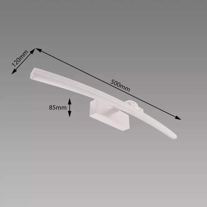Nástenná lampa Mamba LED 12W biela NW 04022 K1,3
