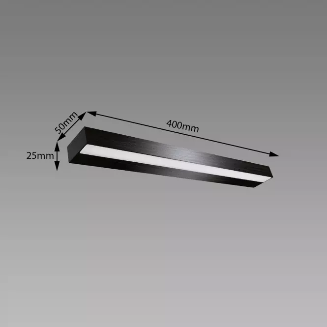 Nástenná lampa Cyber LED 9W čierna NW 03967 K1