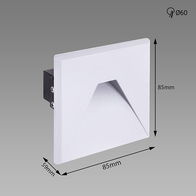 Nástenné svietidlo Kurs LED D 1.6W White NW 03908 K1