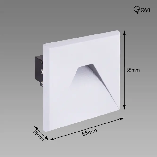 Nástenné svietidlo Kurs LED D 1.6W White NW 03908 K1,2