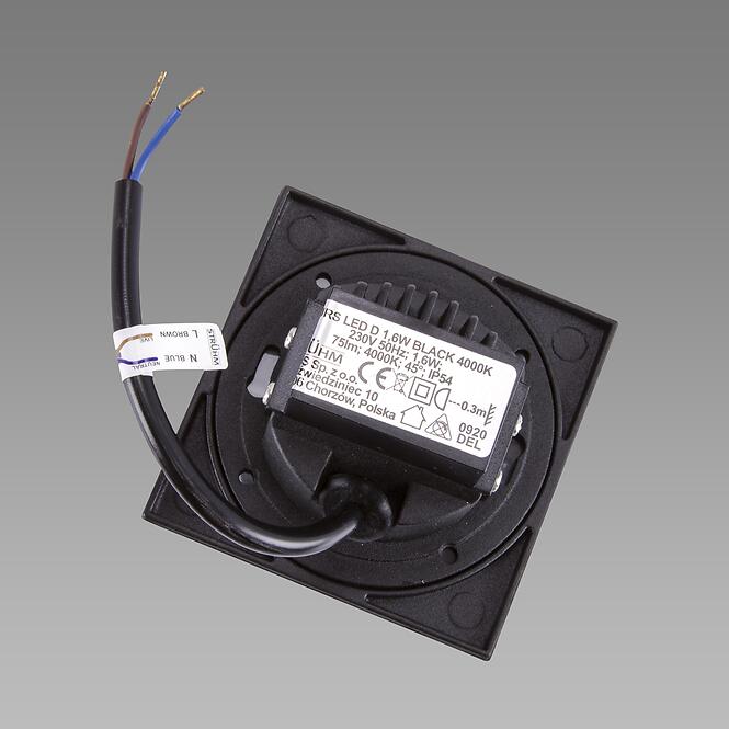 Nástenné svietidlo Kurs LED D 1,6W Black NW 03909 K1,4