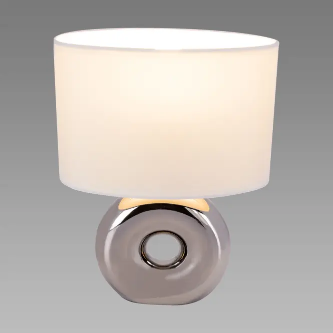 Lampa Golf E14 chróm/biela 03544 LB1