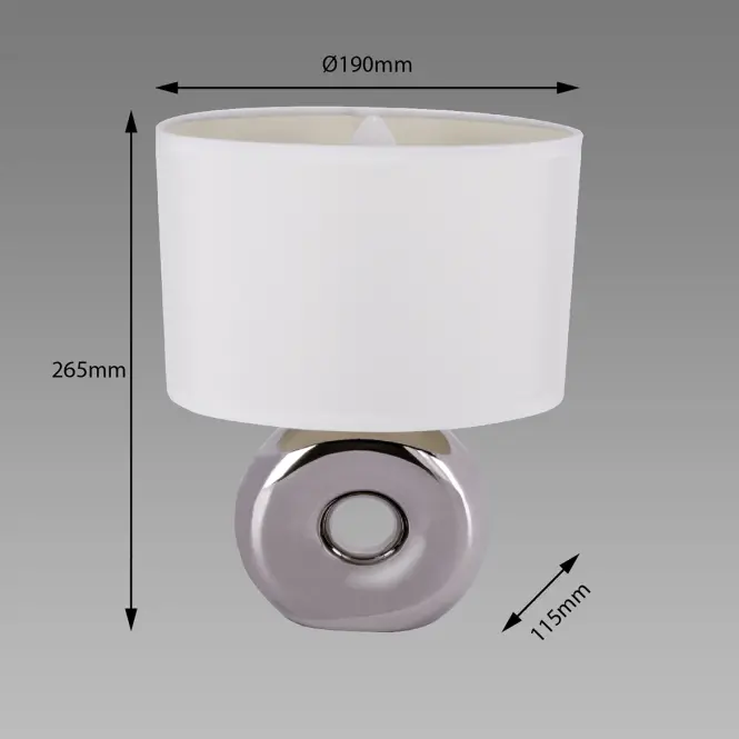 Lampa Golf E14 chróm/biela 03544 LB1,3