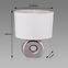 Lampa Golf E14 chróm/biela 03544 LB1,3