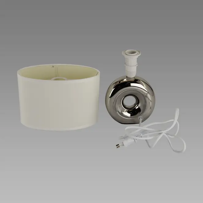 Lampa Golf E14 chróm/biela 03544 LB1