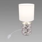 Lampa Linda E14 chróm/biela 03785 LB1