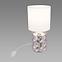 Lampa Linda E14 chróm/biela 03785 LB1