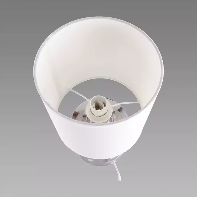 Lampa Linda E14 chróm/biela 03785 LB1,4