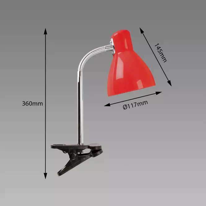 Lampa Kati E27 Red Clip 02862 LB1