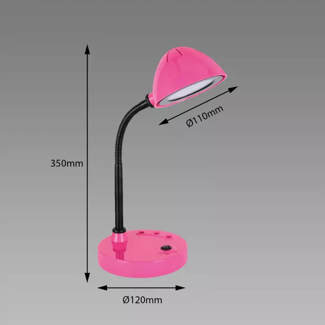 Stolová lampa Roni LED ružová 02874 LB1