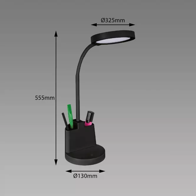 Lampa Labor LED Black 03824 LB1