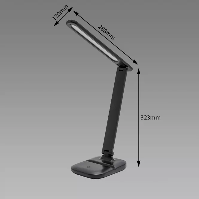 Lampa Zet LED Black 03725 LB1