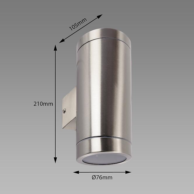 Lampa Aster 2xGU10 Inox 03016 K1