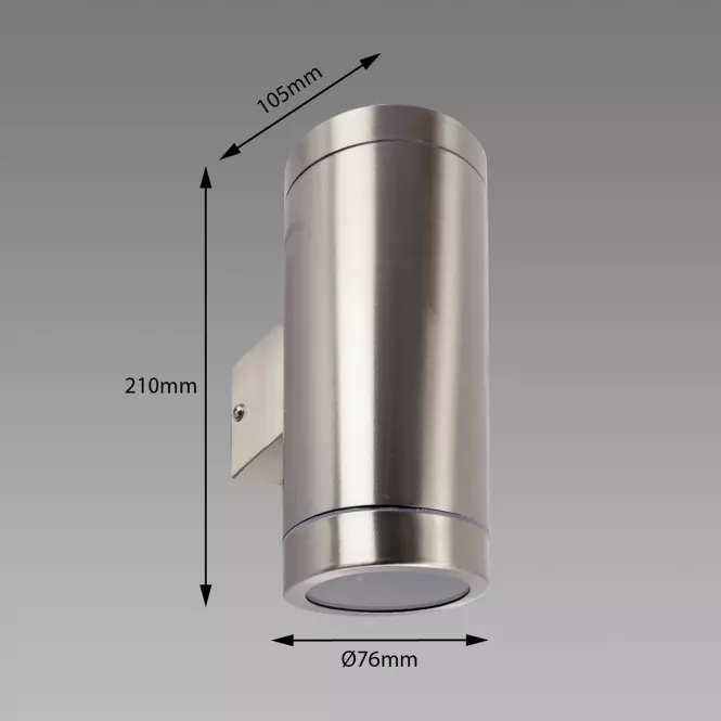 Lampa Aster 2xGU10 Inox 03016 K1,3