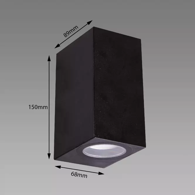 Lampa Gamp 2xGU10 D Black 04019 K1