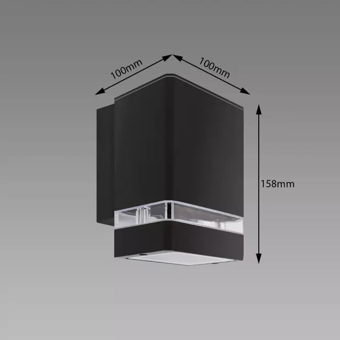 Lampa Bruno GU10 D Black 04006 K1,2