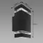 Lampa Bruno 2xGU10 D Black 04007 K2,2