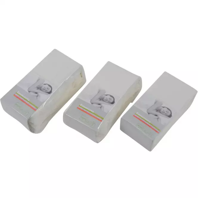 Prestieradlo jersey s gumkou 115GSM 140x200 biela,2