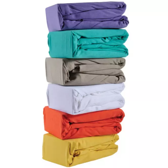 Prestieradlo jersey s gumkou 115GSM 180x200 žltá,3