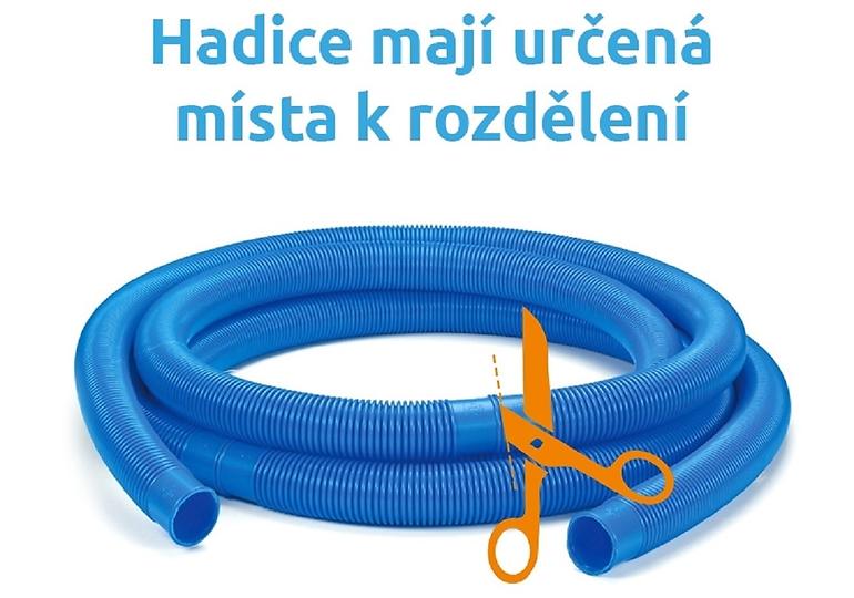 Hadica v metráži 6/4 diel 1 m modrá