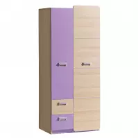 Skriňa Lorento 01 jaseň coimbra/fialový