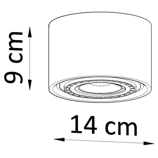 Stropné bodové svietidlo Ellen 1 betón