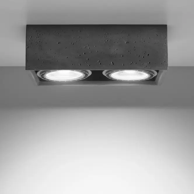 Stropná lampa Flynn 2 betón,3