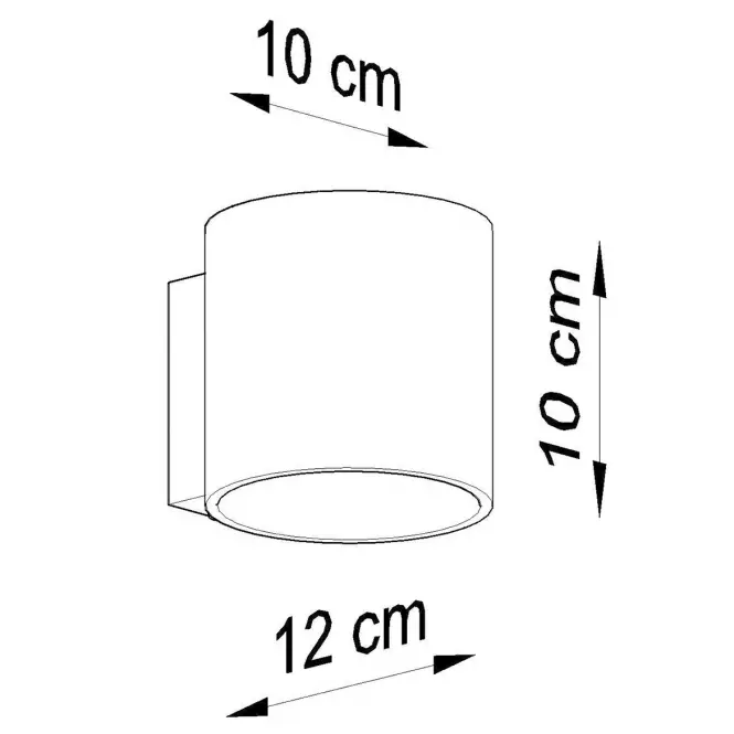 Nástenná lampa Cindy betón,4